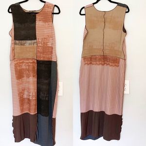 Rozae Nichols Designer Hand Dyed Sheath Dress-L